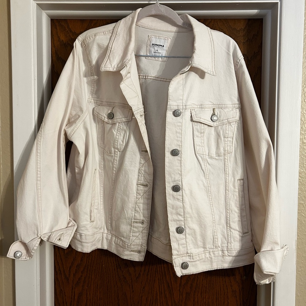 Sonoma Off-White Denim Jacket